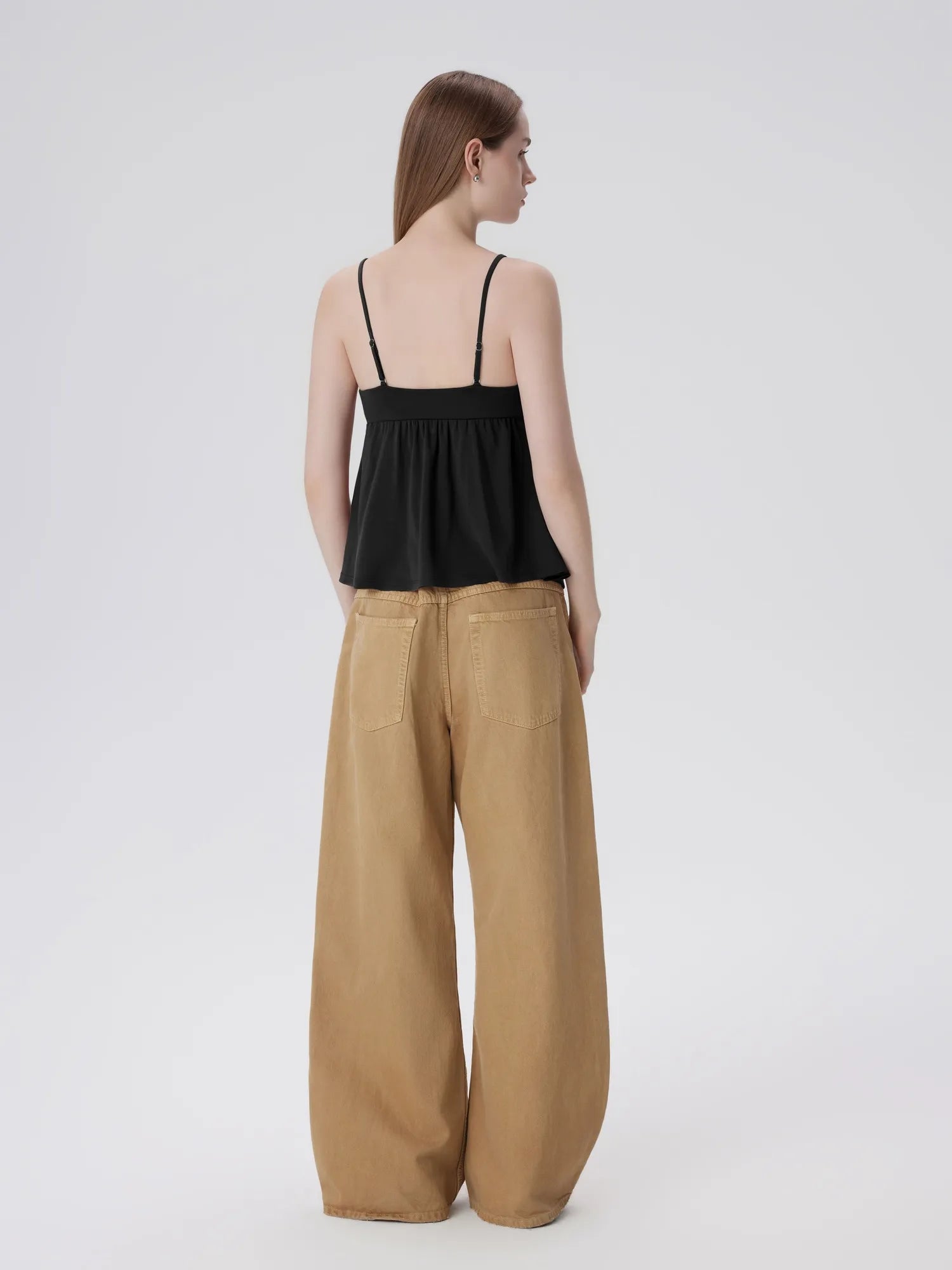 Babydoll Peplum V Neck Tank Tops