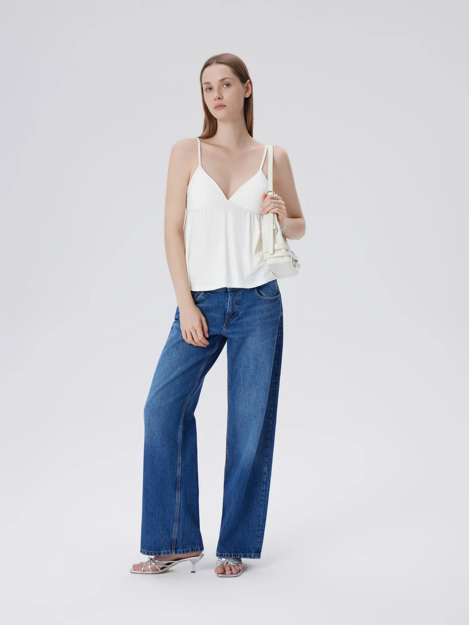 Babydoll Peplum V Neck Tank Tops