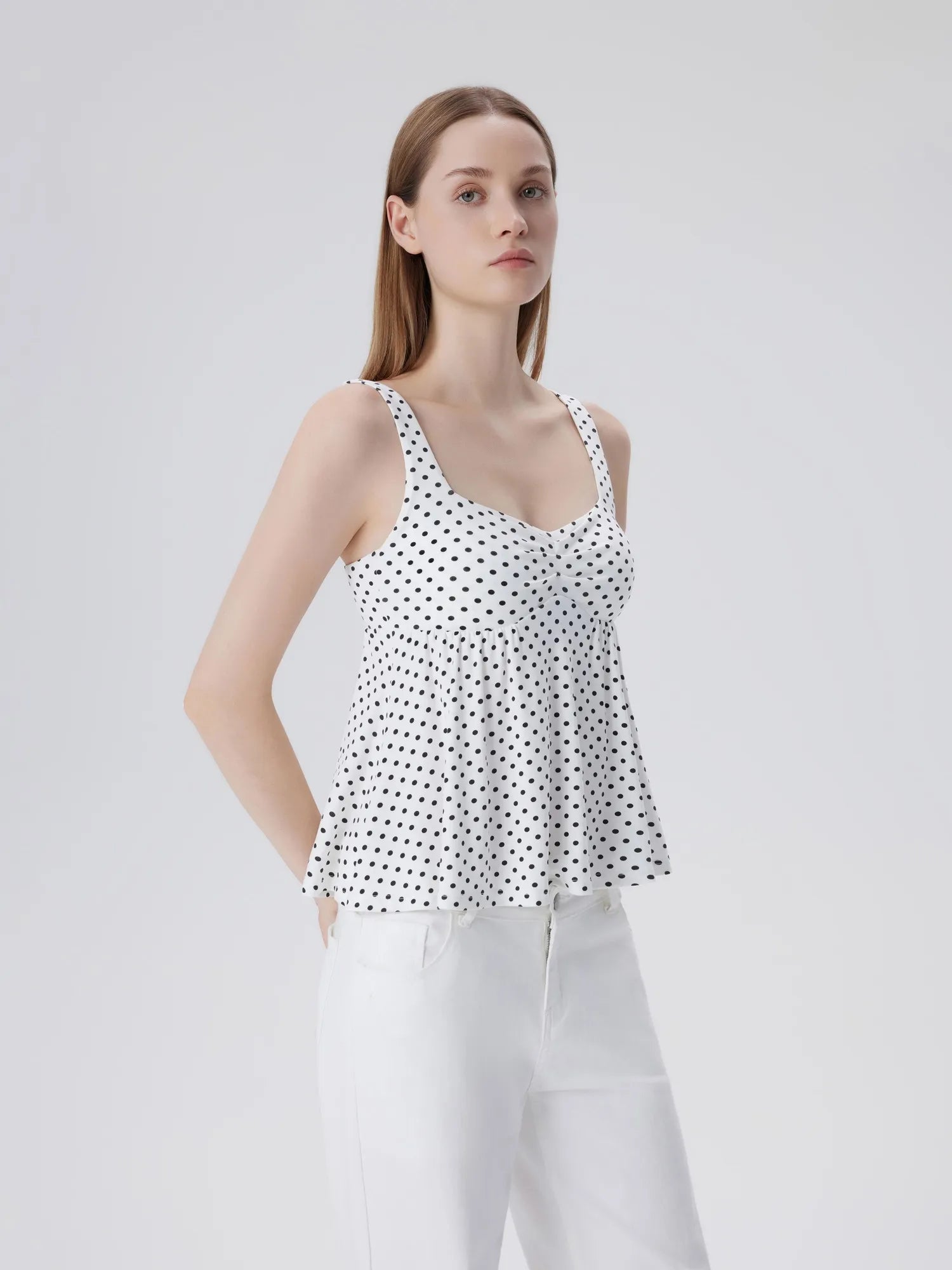 Babydoll Modal Peplum Tank Tops
