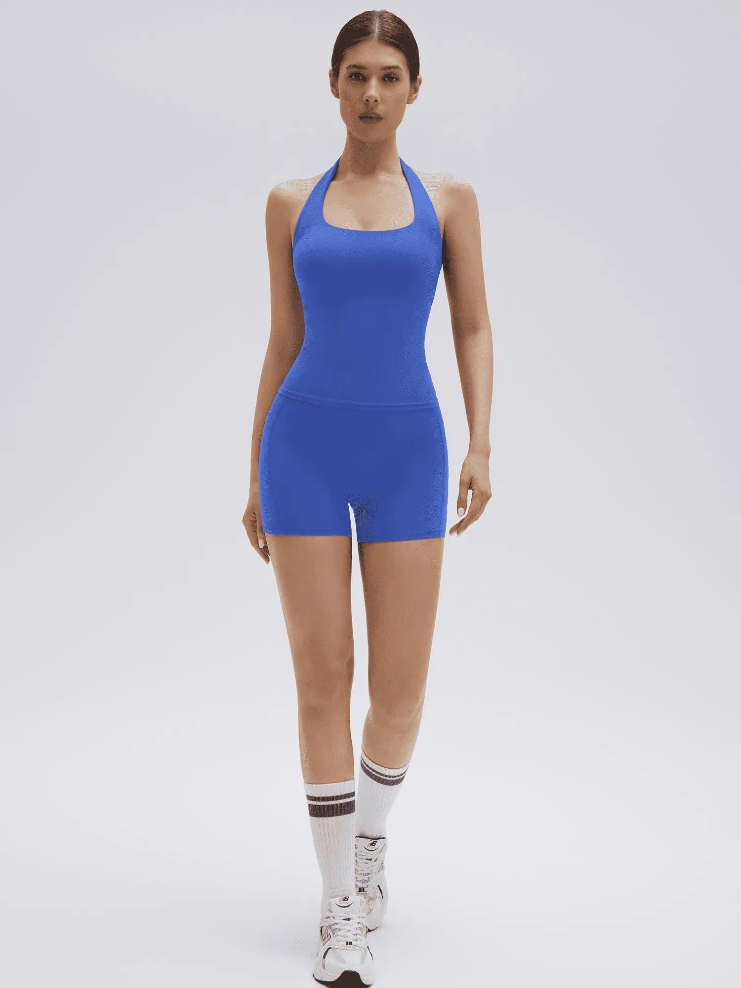 Halter Neck High Waisted 2 Piece Workout Sets