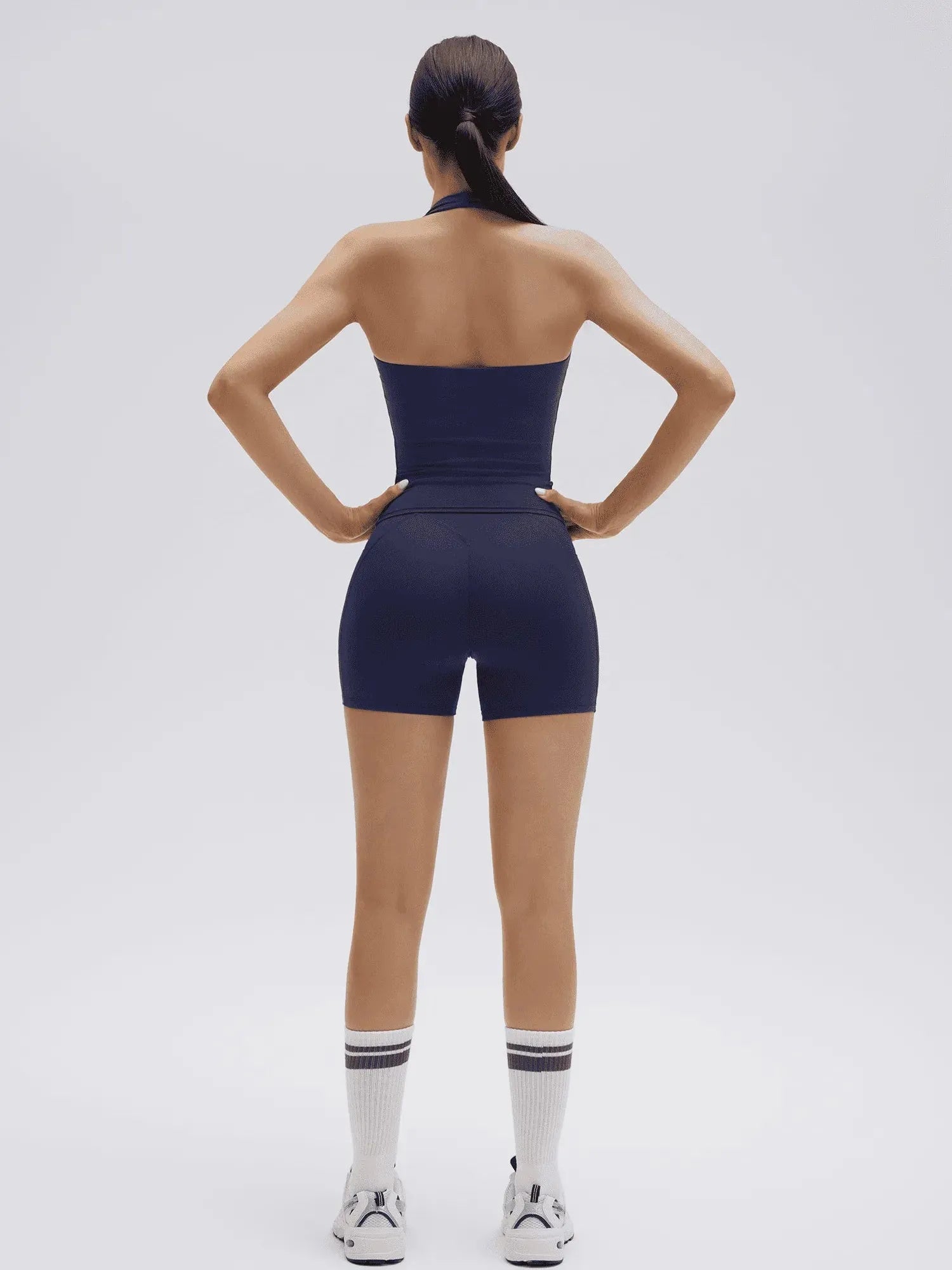 Halter Neck High Waisted 2 Piece Workout Sets