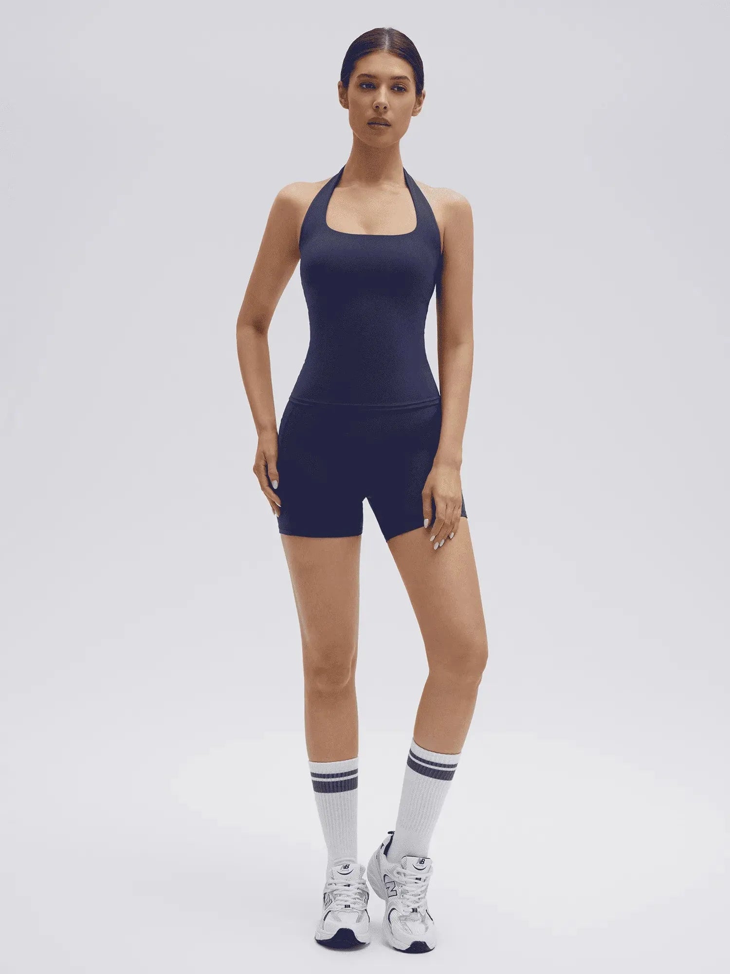 Halter Neck High Waisted 2 Piece Workout Sets