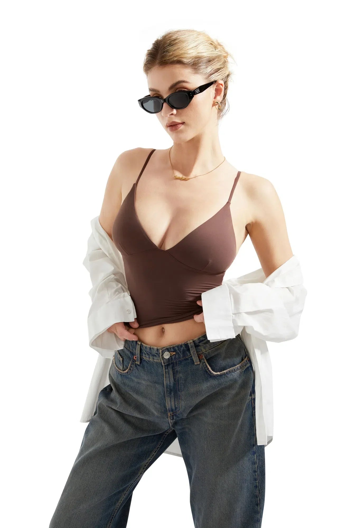Buttery Soft Cami V Neck Tank Top