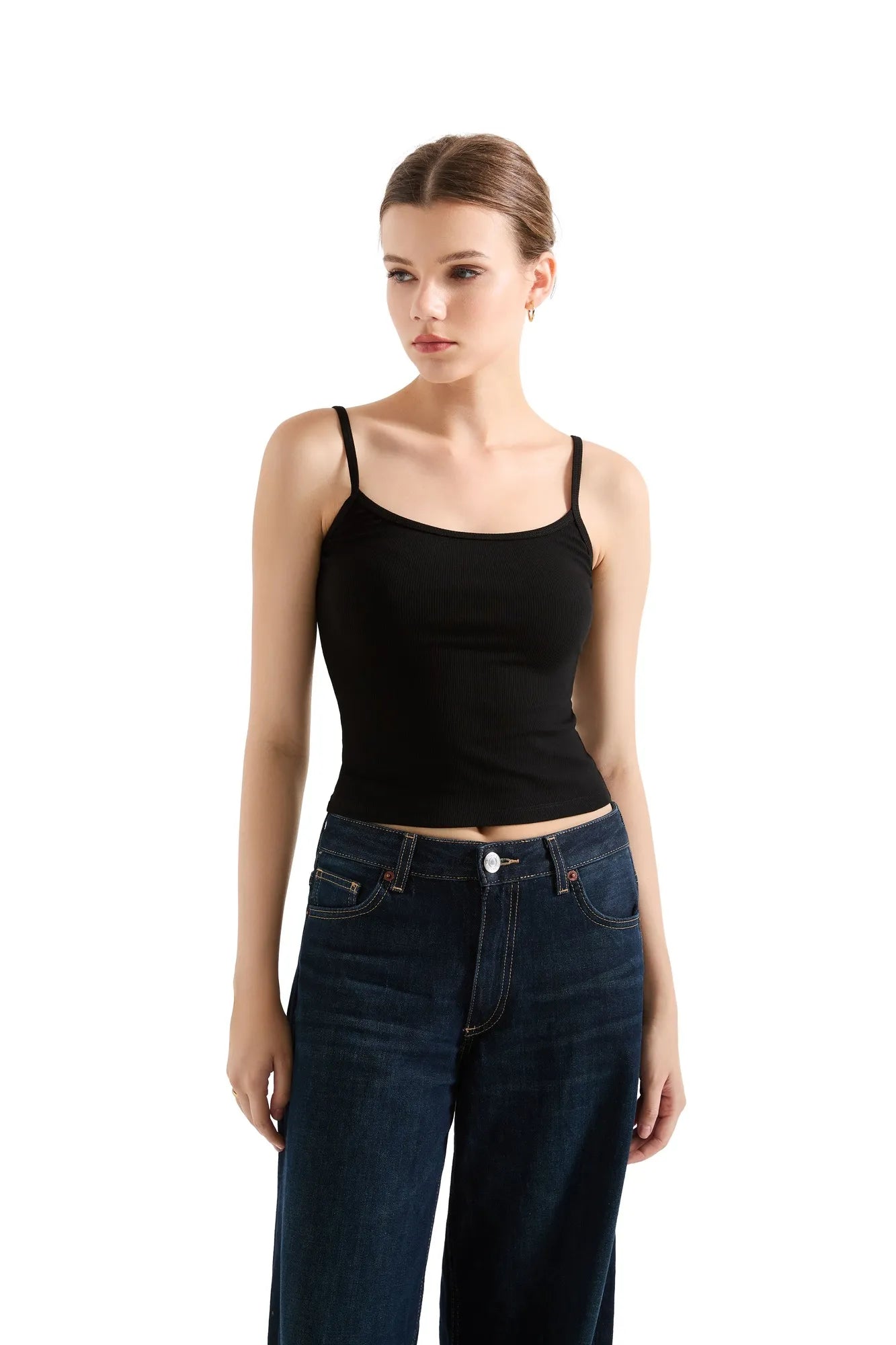 Flash Sales - Cotton Ribbed Stripe Cami Tank Top