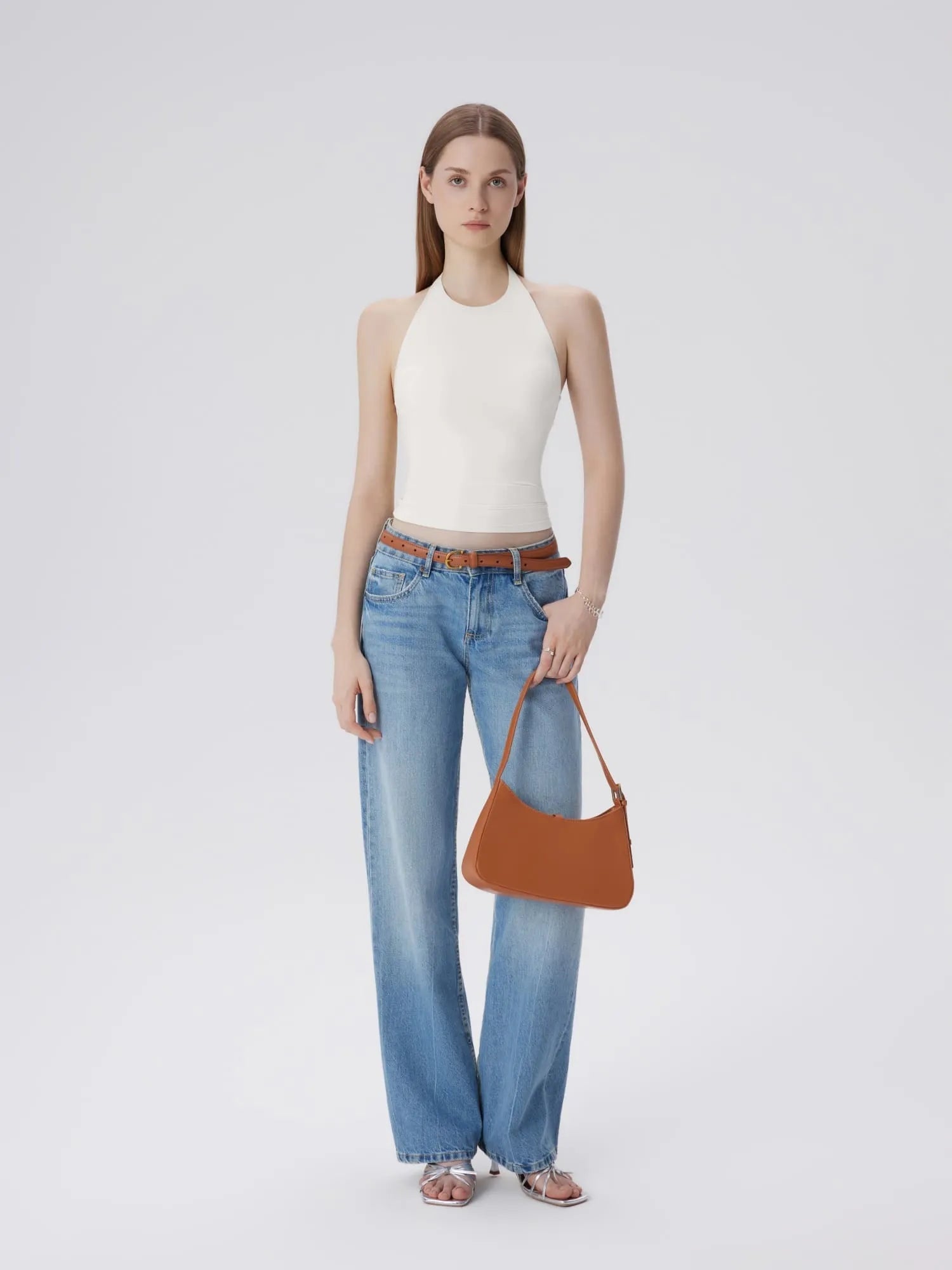 Padded Backless Halter Tank Tops