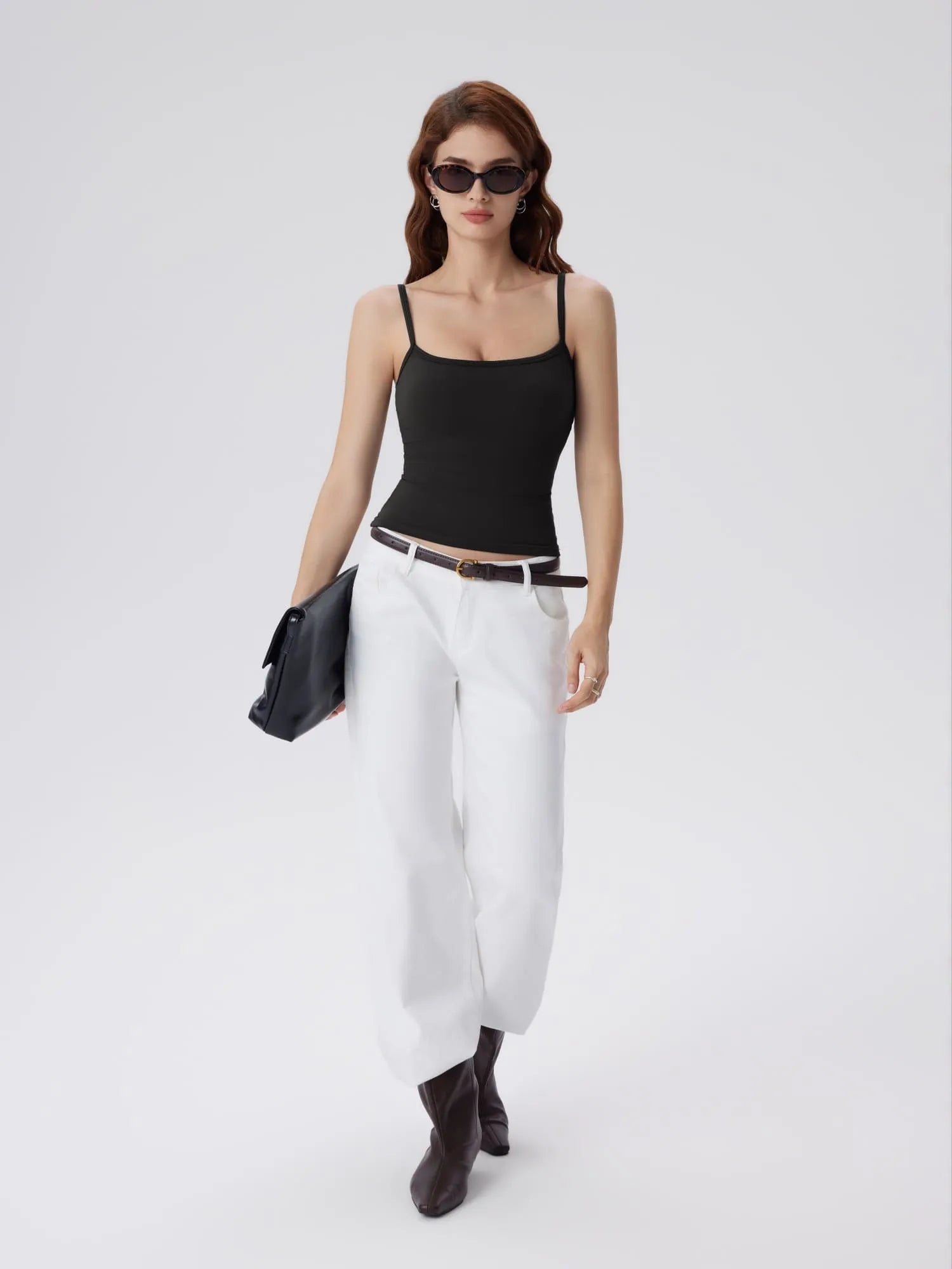 Double Line Square Tank Tops