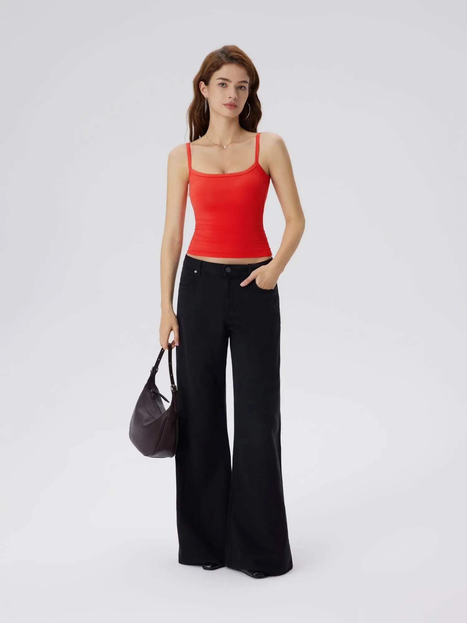 Double Line Square Tank Tops