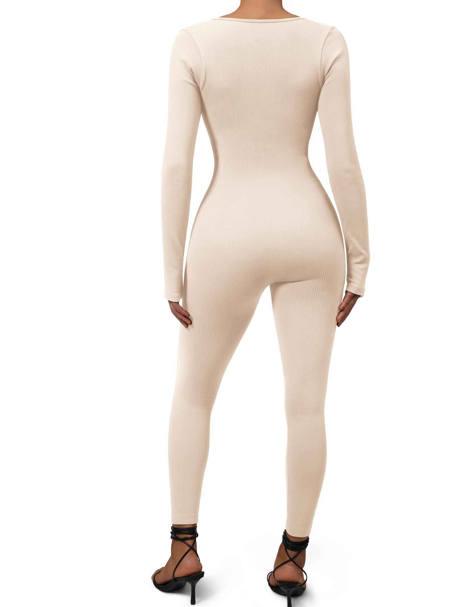 Ribbed One-Piece Jumpsuit